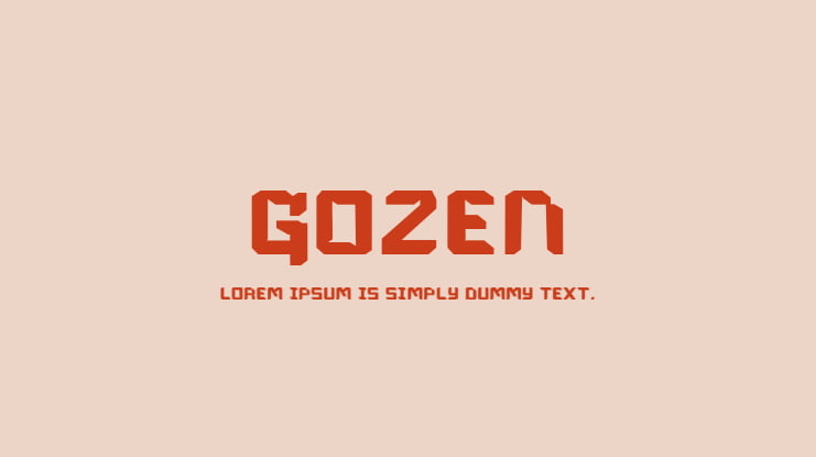 Gozen Font