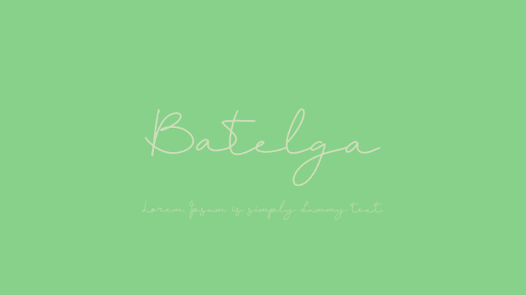 Batelga Font Family