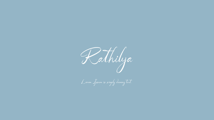 Rathilya Font Family