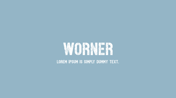 WORNER Font