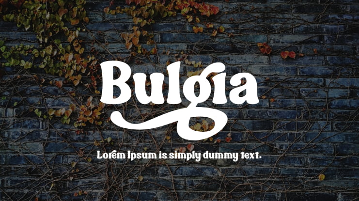 Bulgia Font