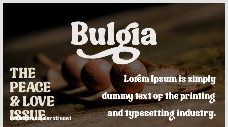 Bulgia Font