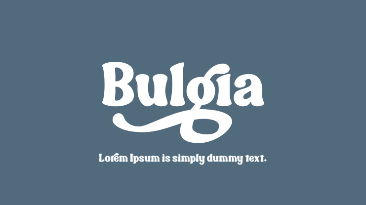 Bulgia Font