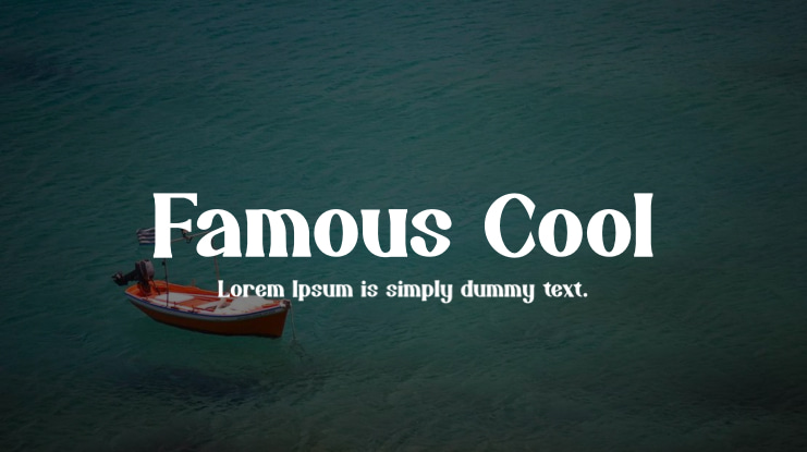 Famous Cool Font