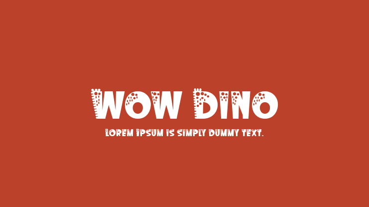 Wow Dino Font