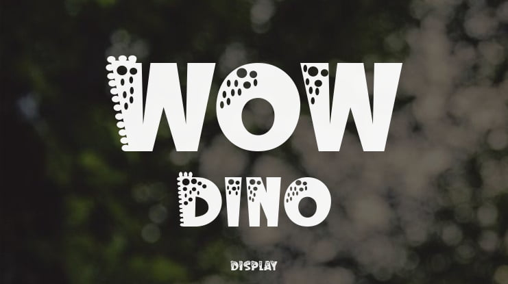Wow Dino Font