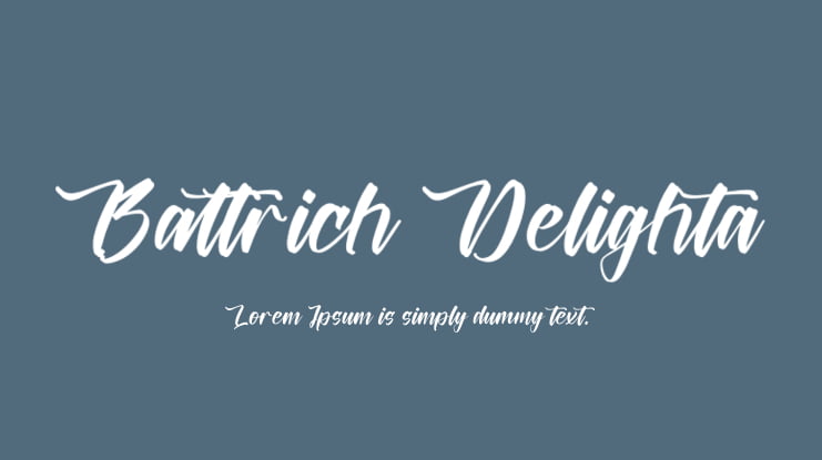 Battrich Delighta Font