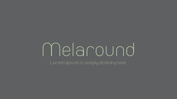 Melaround Font