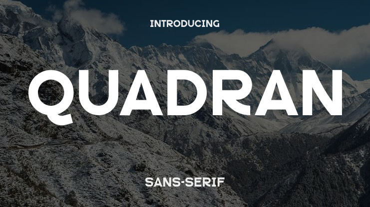 Quadran Font