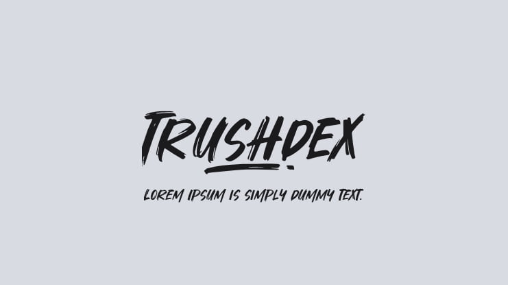 Trushdex Font