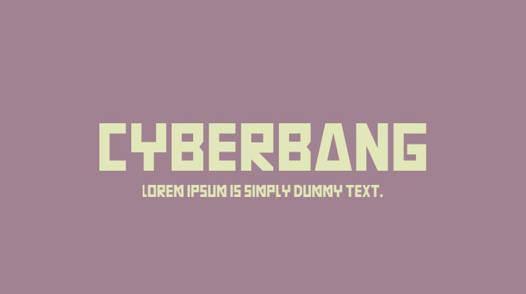 CYBERBANG Font