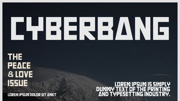 CYBERBANG Font