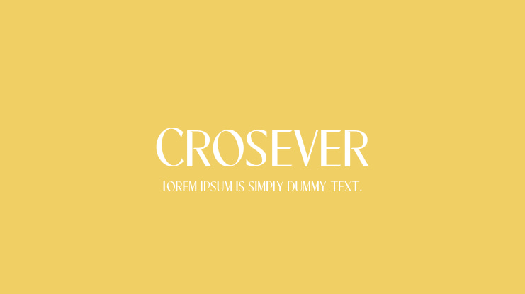 Crosever Font