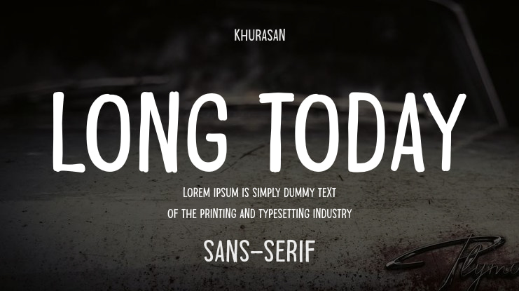 Long Today Font