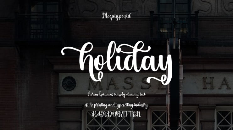holiday Font