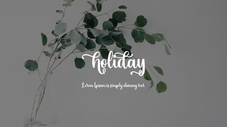 holiday Font