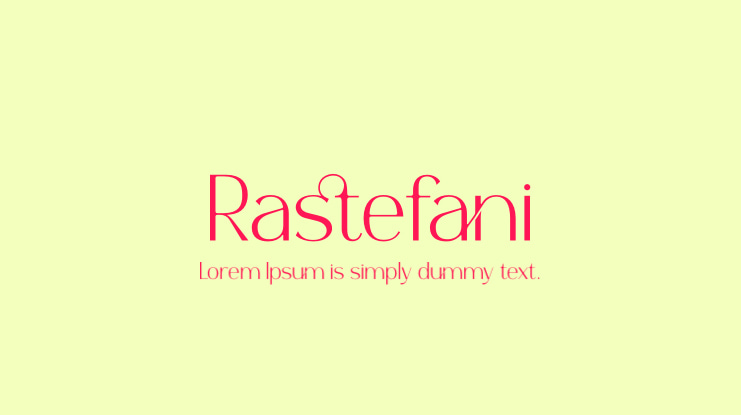 Rastefani Font