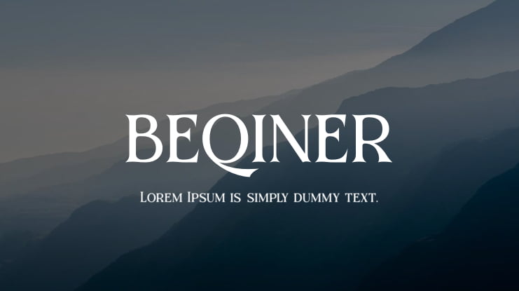 BEQINER Font Family