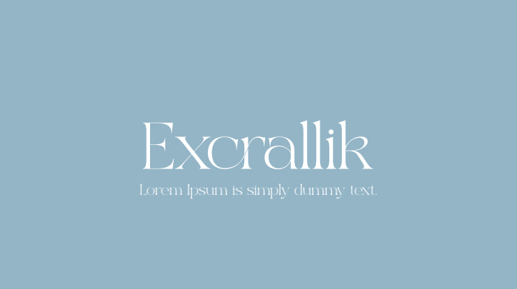 Excrallik Font