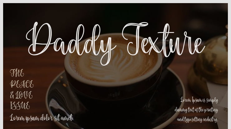Daddy Texture Font