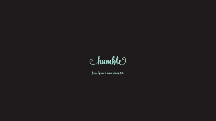 humble Font