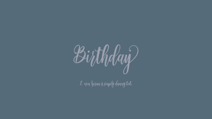 Birthday Font