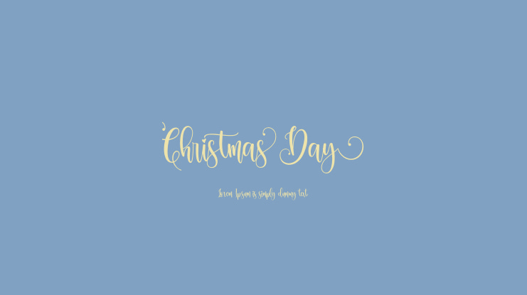 ChristmasDay Font