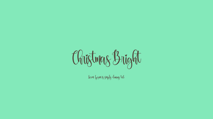 Christmas Bright Font