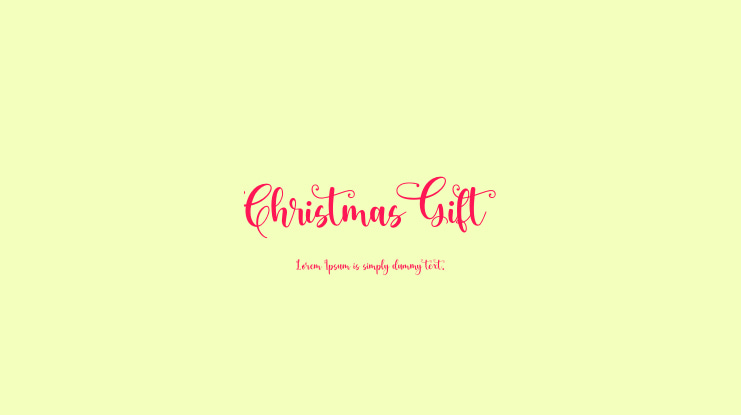 Christmas Gift Font