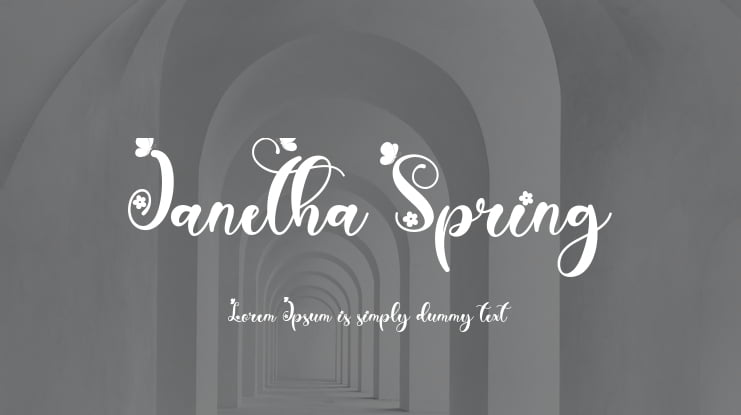 Janetha Spring Font