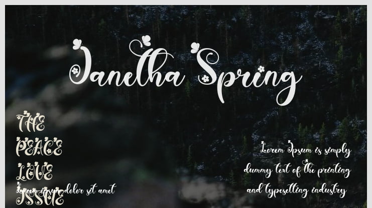 Janetha Spring Font