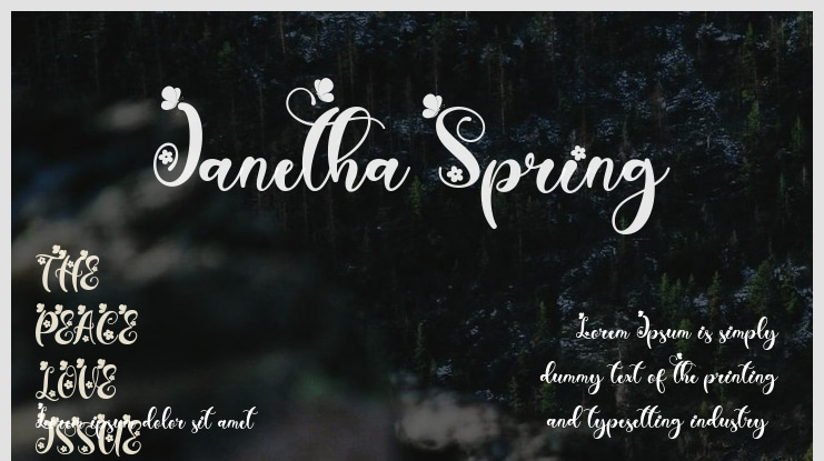 Janetha Spring Font