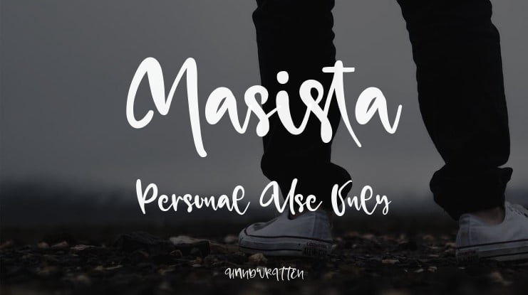 Masista Personal Use Only Font