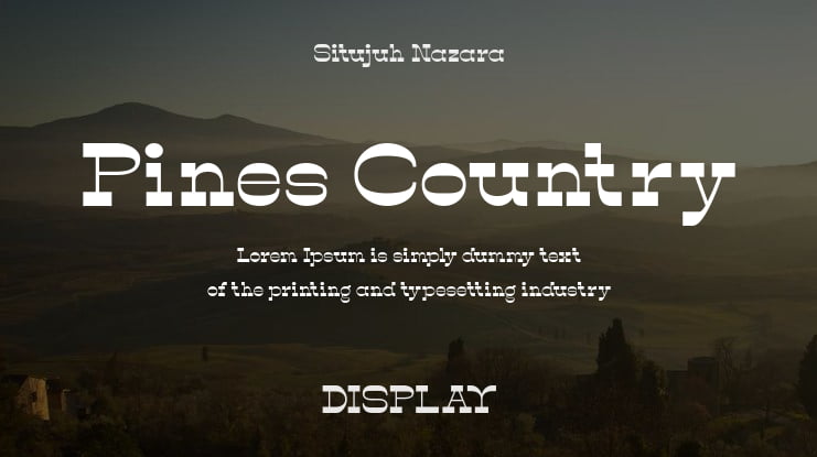 Pines Country Font