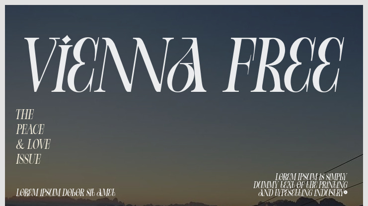 Vienna Free Font