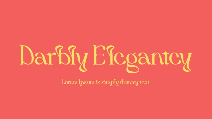 Darbly Elegantcy Font