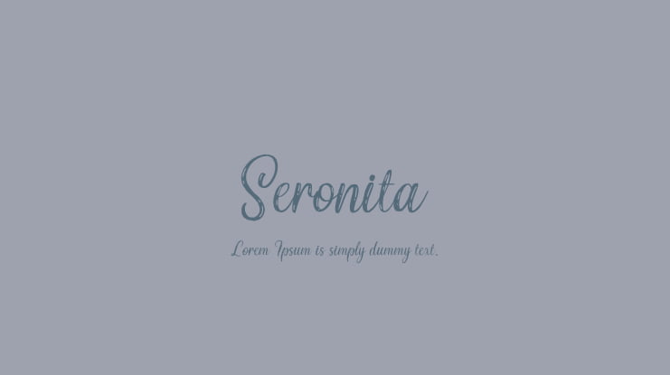 Seronita Font