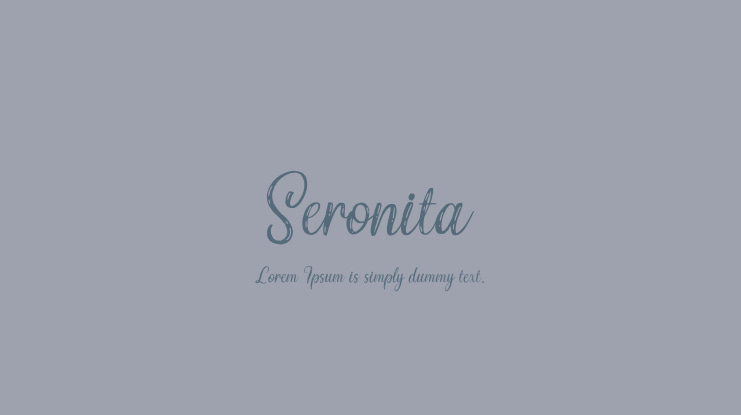 Seronita Font