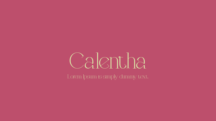 Calentha Font