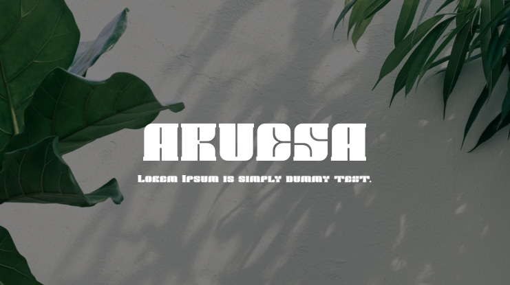 ARUESA Font