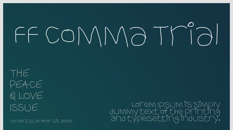FF Comma Trial Font