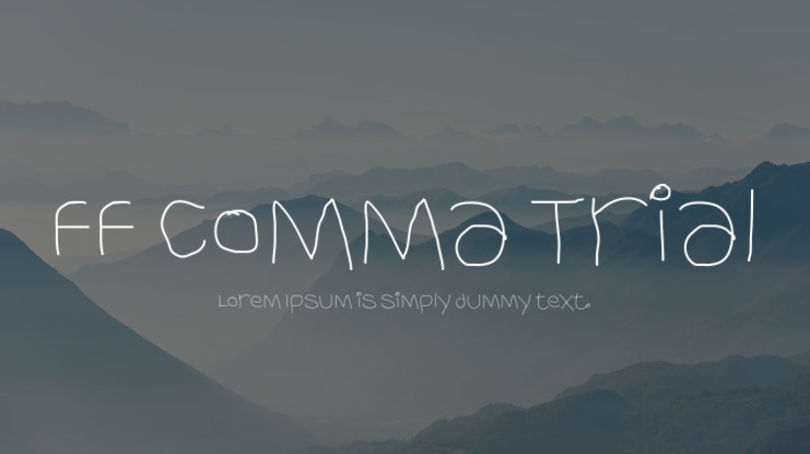 FF Comma Trial Font