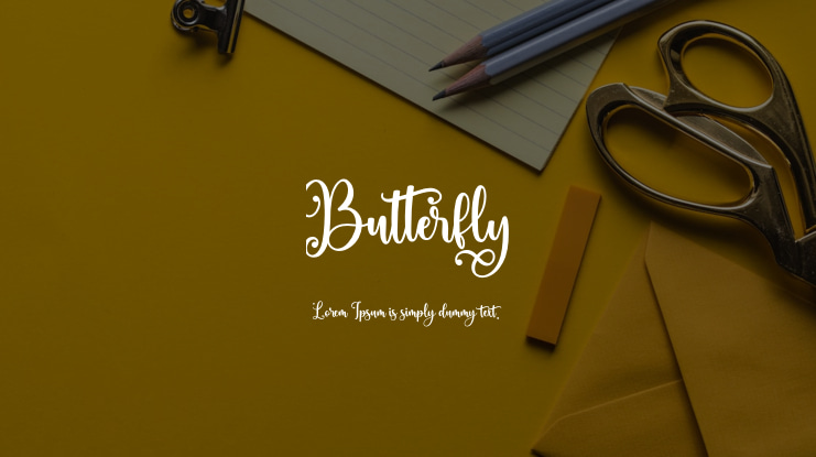 Butterfly Font