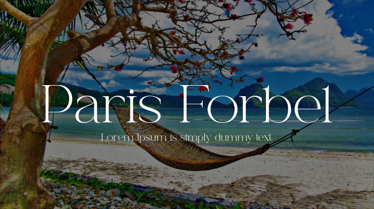 Paris Forbel Font