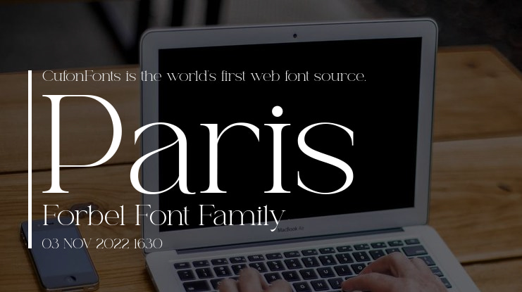 Paris Forbel Font