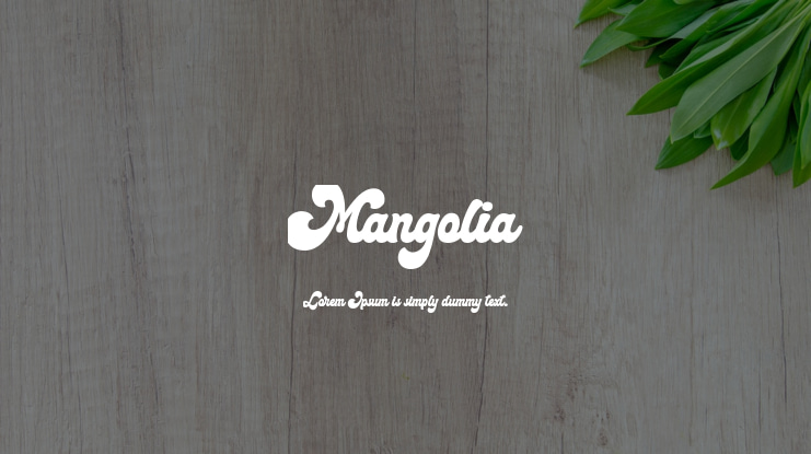 Mangolia Font