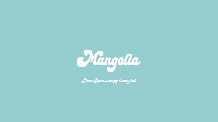 Mangolia Font