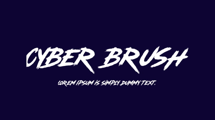 Cyber Brush Font
