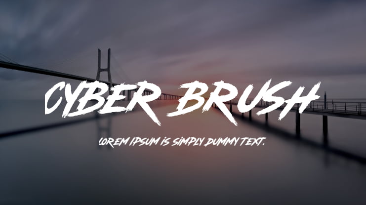 Cyber Brush Font