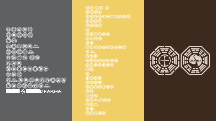 Dharma Initiative Logos Font